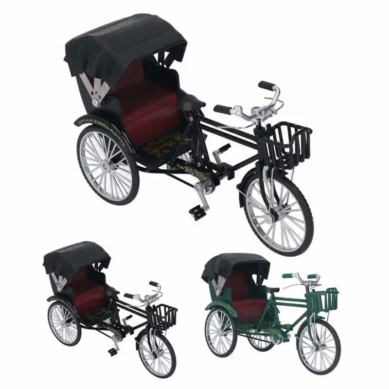 Rickshaw Modelo de Design Retro Decorativos Interessantes Liga 3 Roda de Riquixá ambiente de Trabalho Enfeite para Decoração de um