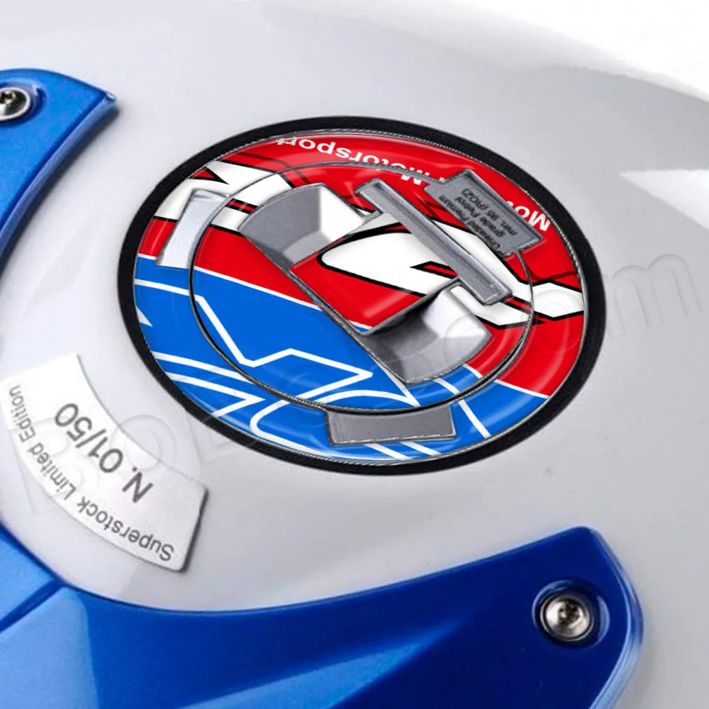 3D Motorcycle Tanque Protetor Adesivo de Fibra de Carbono, Gás Tampa de Decalque Acessórios Para BMW S1000RR S1000 RR HP4 2020 2021 2022