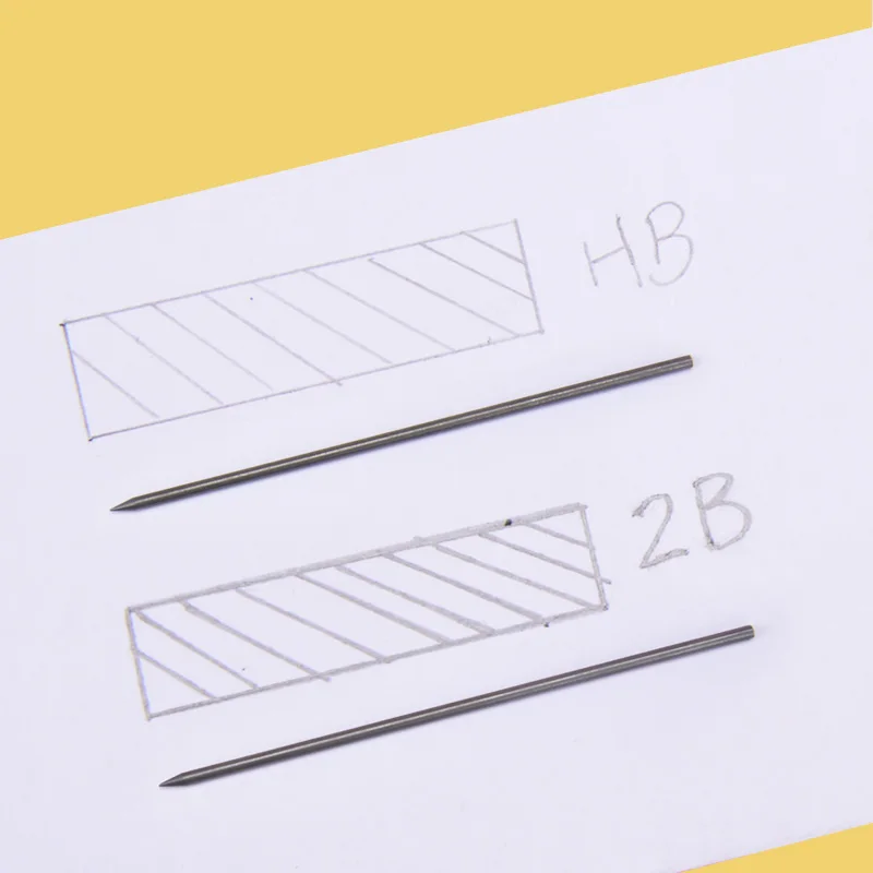 Deli Mecânicos de Lápis de 2,0 mm de chumbo HB, 2B Desenho Atividade Escrita Lápis led lápis para a escola Com a levar lápis faca