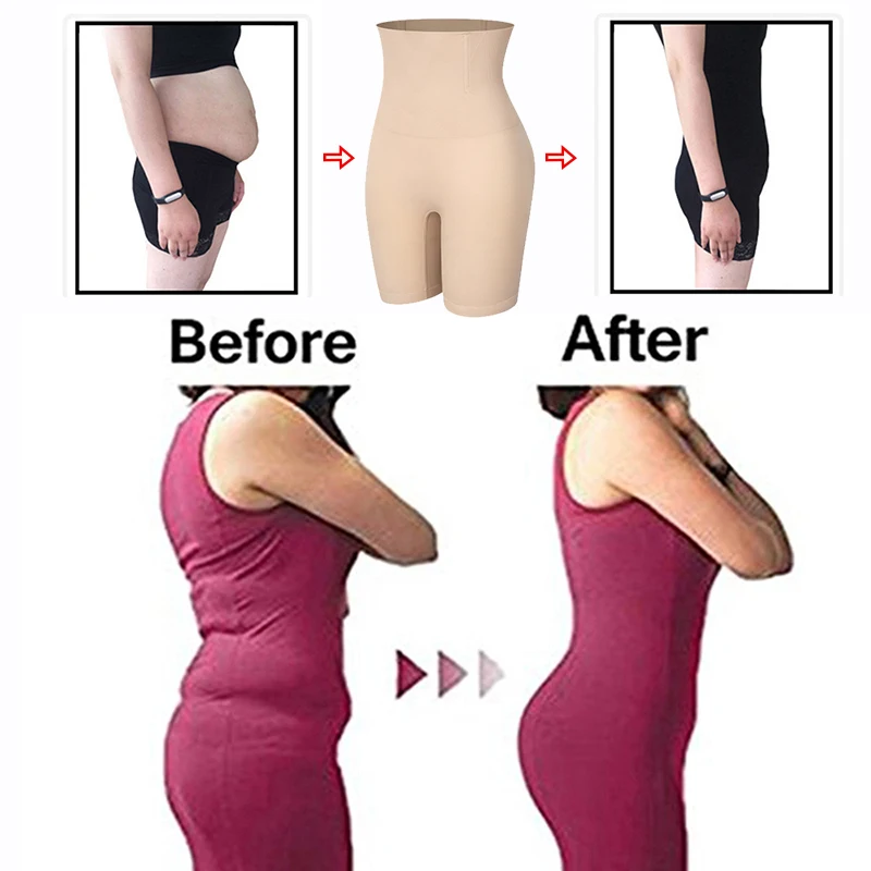 Mulheres de Cintura Alta Shaper Shorts Respirável Shaper do Corpo do Emagrecimento Barriga de Controle e Bunda Levantador Cueca Calcinha Shapers
