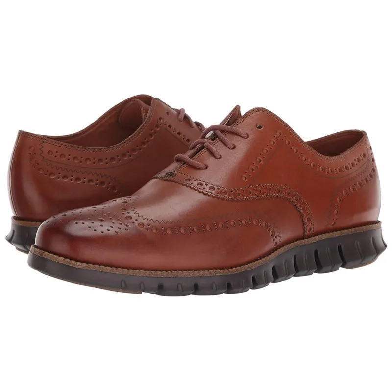 Qualidade da primavera e do verão de homens escavado sola de sapatos de vestido de EVA solas de pouco peso esculpida Sotaque de Oxford shoes D147