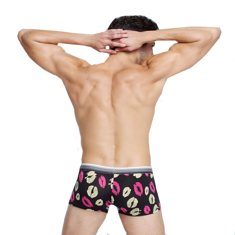 TEXIWAS 5pcs/monte novo dos homens cuecas homens de desenhos animados masculino calcinha cheia semelhantes de algodão boxers, cuecas masculinas tronco gay shorts cintos