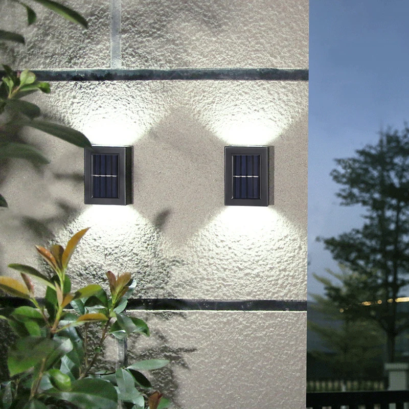 1-16PCS Lâmpada Solar Exterior Luzes de LED à prova d'água IP65 para a Decoração do Jardim Varanda quintal Rua Decoração da Parede de Lâmpadas de Luz de Jardinagem