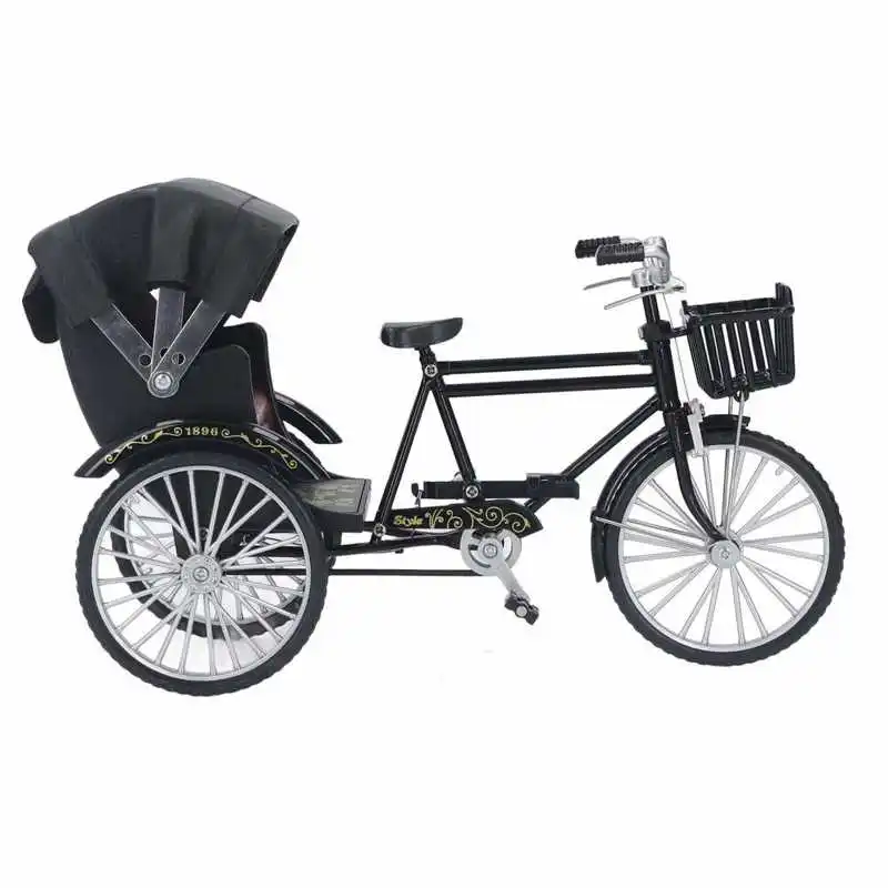 Rickshaw Modelo de Design Retro Decorativos Interessantes Liga 3 Roda de Riquixá ambiente de Trabalho Enfeite para Decoração de um