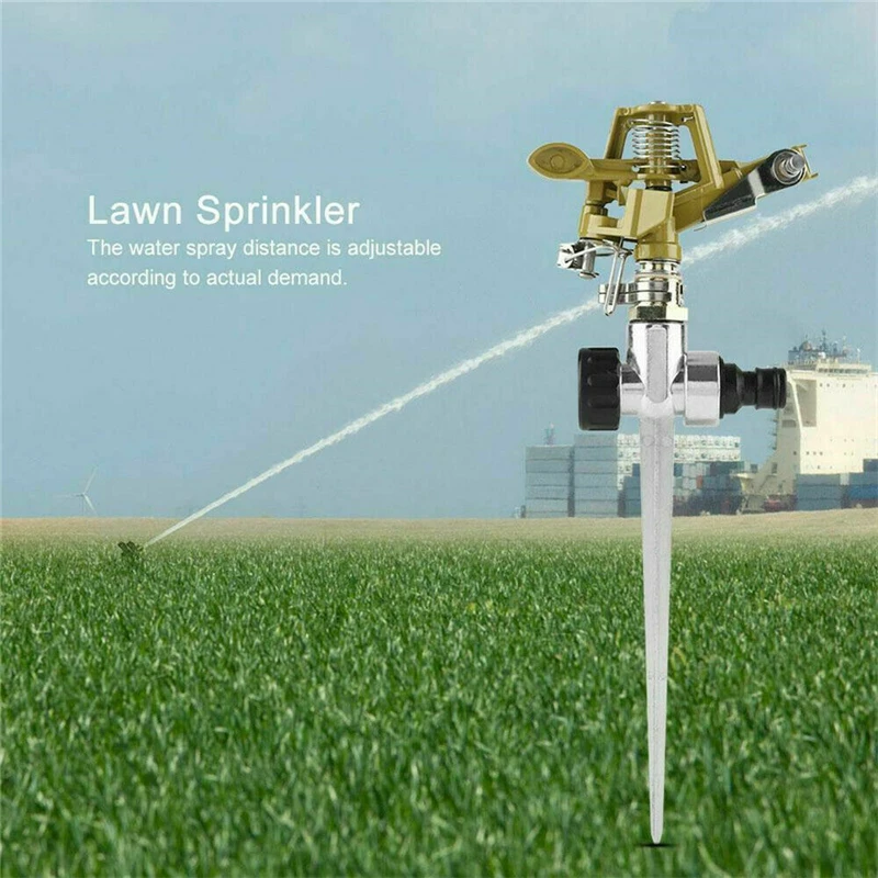 Rotação De 360° Pulverizador De Água De Jardim Relvado Fazenda De Rega Rega De Aspersão De Rotação De Irrigação Agrícola Sprinklers