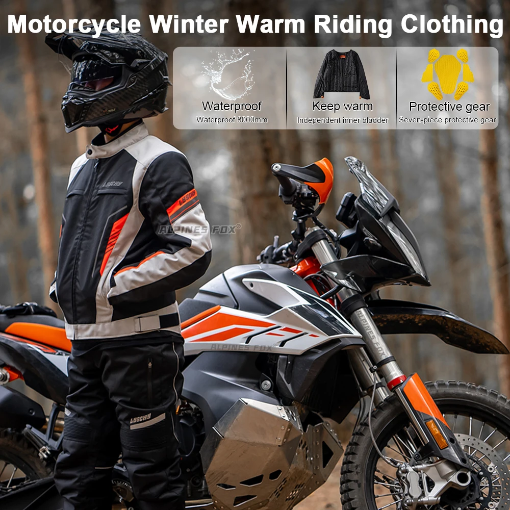 Inverno, Outono Jaqueta de Motocicleta Terno de Homens Impermeáveis Motocross Chaqueta Moto Jaqueta CE Protecção de Moto Roupas