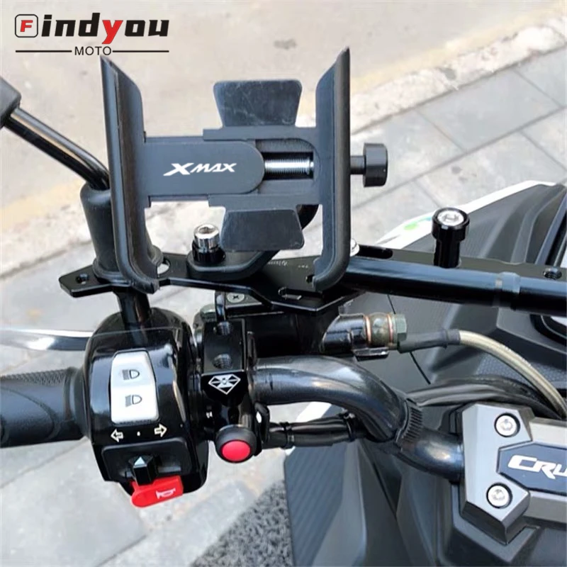 Para a YAMAHA XMAX300 XMAX400 XMAX X-MAX 125 250 300 400 Motocicletas NOVOS Acessórios guiador do Telefone Móvel de GPS stand suporte de