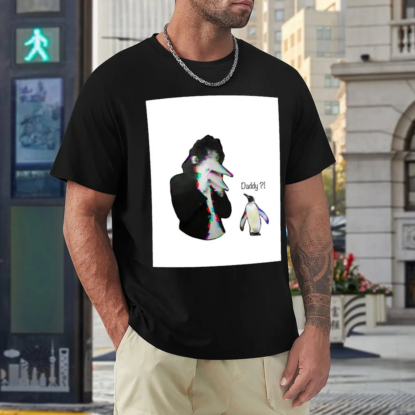 Brian - Penguin - eu vou um pouco louco T-Shirt t-shirts homem de secagem rápida shirt designer de t-shirt dos homens